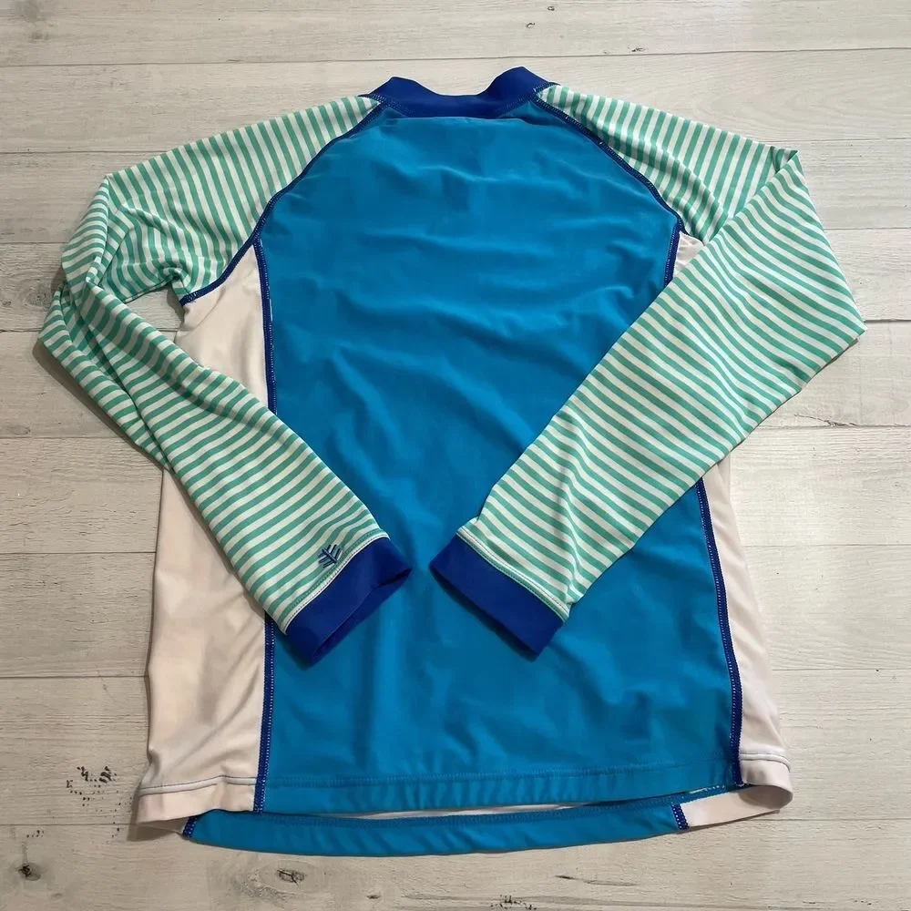 Coolibar kids long sleeve rash guard‎ sun shirt youth large